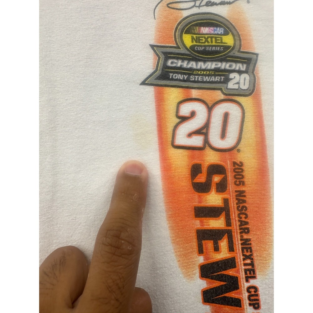 Winner's Circle Shirt Men M White Tony Stewart Nascar Nextel Cup Series Champion - Picture 2 of 12